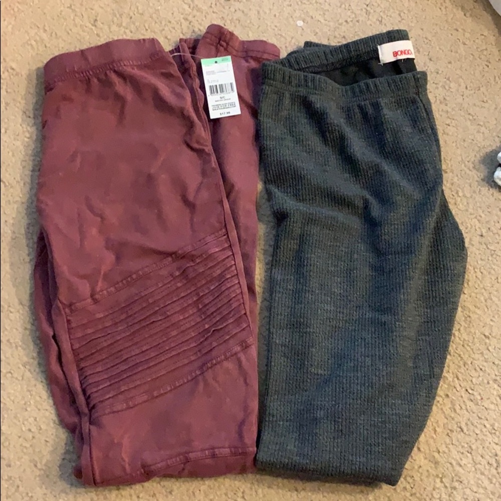 Two pairs of bongo leggings